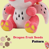 Laden Sie das Bild in den Galerie-Viewer, Dragon Fruit Dinosaur Plush Stuffed Animal Toy Dragon Fruit Plush