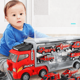 Laden Sie das Bild in den Galerie-Viewer, Storage Truck Toy with 6 Alloy Cars - 4 Themes