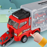 Laden Sie das Bild in den Galerie-Viewer, Storage Truck Toy with 6 Alloy Cars - 4 Themes