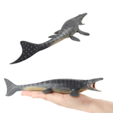 Load image into Gallery viewer, 10&quot; Realistic Mosasaurus Dinosaur Solid Action Figure Model Toy Decor Black 168g