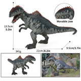 Load image into Gallery viewer, 10‘’ Realistic Giganotosaurus Dinosaur Solid Action Figure Model Toy Decor Gray