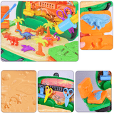 Laden Sie das Bild in den Galerie-Viewer, 24 PCS Dinosaur Play Dough Set Portable 8 Colors Mud Kit with Tools Creation Toys for Kids Suitcase