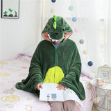 Laden Sie das Bild in den Galerie-Viewer, Personalized Dinosaur Hooded Cloak, Blanket, Cosplay Costume- Child &amp; Adult Available