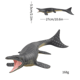 Laden Sie das Bild in den Galerie-Viewer, 10&quot; Realistic Mosasaurus Dinosaur Solid Action Figure Model Toy Decor Black 168g