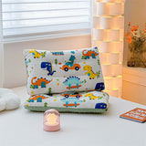 Laden Sie das Bild in den Galerie-Viewer, Cartoon Dinosaur Pillow for Kids Double Sided Cushion with Minky Dots 30*50cm B