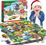 Laden Sie das Bild in den Galerie-Viewer, 24 Days Countdown to Christmas Calendar Blind Box Dinosaur Toy Xmas Gift for Boys Girls Alloy Car