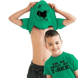 Laden Sie das Bild in den Galerie-Viewer, Ask Me About My Trex T Shirt Dinosaur Flip Graphic Print Kids 100