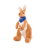 Laden Sie das Bild in den Galerie-Viewer, Personalized Kangaroo Mommy with Baby Plush Stuffed Animal Brown(45cm/17.7in)