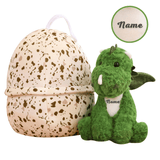 Laden Sie das Bild in den Galerie-Viewer, Name Personalized Dinosaur Stuffed Animal Cute T Rex Plush Toy for Boys Girls Birthday Gifts Dino Egg+Plush 28cm