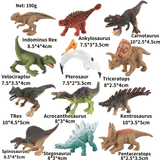 Laden Sie das Bild in den Galerie-Viewer, 12 Pcs Realistic Dinosaur Figure Set Decor Model Toy 12Pcs- A