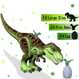Laden Sie das Bild in den Galerie-Viewer, 12&quot; Dinosaur Jurassic Theme DIY Action Figures Building Blocks Toy Playsets Light Green T Rex