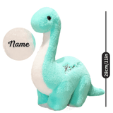 Laden Sie das Bild in den Galerie-Viewer, Dinosaur Stuffed Animal with Embroidery Positive Word on Back Great Gift for Kids Brachiosaurus(Honest)