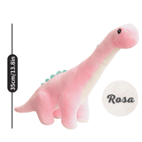 Laden Sie das Bild in den Galerie-Viewer, Name Personalized Dinosaur Stuffed Animal Cute T Rex Plush Toy for Boys Girls Birthday Gifts Pink Tanystropheus