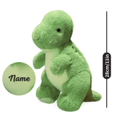 Laden Sie das Bild in den Galerie-Viewer, Dinosaur Stuffed Animal with Embroidery Positive Word on Back Great Gift for Kids T Rex(Courage)