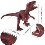 Laden Sie das Bild in den Galerie-Viewer, Realistic Different Types Of Dinosaur Figure Solid Action Figure Model Toy Giganotosaurus- / Red