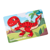 Laden Sie das Bild in den Galerie-Viewer, 10 Pcs Dinosaur Wooden Number Puzzle for Kids 2-6 Years Old Educational Toy T Rex