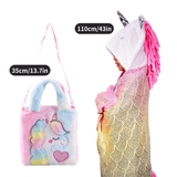 Load image into Gallery viewer, Name Personalized Dinosaur Ultra Plush Fleece Hooded Throw Blanket Cosplay Costume for Kids Unicorn Blanket+Backpack