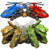 Laden Sie das Bild in den Galerie-Viewer, Transforming Military Dinosaur Tank and Aircraft Fire Bullet Inertial Truck Toy for Kids 4 PCS(Buy 4 Get 20% Off)