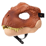 Laden Sie das Bild in den Galerie-Viewer, 3D PU Dinosaur Dragon Mask Halloween Party Props Costumes Decoration Brown Trex