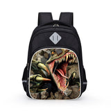 Laden Sie das Bild in den Galerie-Viewer, 3D Dinosaur TRex Jurassic Theme 15 Inch Kids School Bag Travel Backpack Daypack A