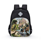 Laden Sie das Bild in den Galerie-Viewer, 3D Dinosaur TRex Jurassic Theme 15 Inch Kids School Bag Travel Backpack Daypack E