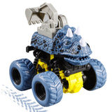 Laden Sie das Bild in den Galerie-Viewer, Dinosaur Stunt Car Engineering Vehicle 4 Wheels Drive Off Road Inertial Excavator Truck Toy Christmas Gifts for Kids Blue Excavator