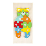 Laden Sie das Bild in den Galerie-Viewer, Montessori Wooden Puzzle for Toddlers Brain Teaser Board Early Education Toys Bear
