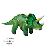 Laden Sie das Bild in den Galerie-Viewer, 7 PCS Inflatable Jungle Dinosaur Realistic Figures Great for Pool Party Decoration Triceratops