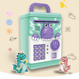 Laden Sie das Bild in den Galerie-Viewer, Electronic Dinosaur Piggy Bank Mini ATM Toys of Kids Savings Machine with Password and Fingerprint Unlocking