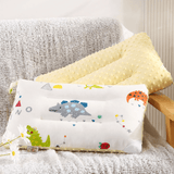 Laden Sie das Bild in den Galerie-Viewer, Cartoon Dinosaur Pillow fro Kids Double Sided Cushion with Minky Dots 30*50cm C