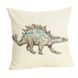 Load image into Gallery viewer, 18 inch Square Dinosaur Pillow Case Trex Throw Pillow Cover Stegosaurus