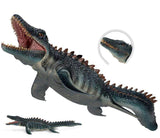 Laden Sie das Bild in den Galerie-Viewer, 15‘’ Realistic Mosasaurus Dinosaur Solid Action Figure Model Toy Decor Green