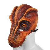 Laden Sie das Bild in den Galerie-Viewer, 3D PU Dinosaur Dragon Mask Halloween Party Props Costumes Decoration Orange
