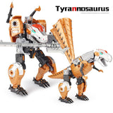 Laden Sie das Bild in den Galerie-Viewer, Large Dinosaur Robot Transforming Toys Transform Dinosaurs Action Figures 5 in 1 Playset T-Rex