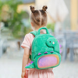 Laden Sie das Bild in den Galerie-Viewer, Cute Plush Animal Cartoon Backpack Dinosaur Unicorn Toddler Travel Bag for Boys Girls