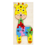 Laden Sie das Bild in den Galerie-Viewer, Montessori Wooden Puzzle for Toddlers Brain Teaser Board Early Education Toys Deer