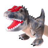 Laden Sie das Bild in den Galerie-Viewer, Adorable Plush Dinosaur Hand Puppet Interactive Cosplay Role Play Game Toy Dilophosaurus