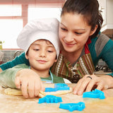 Laden Sie das Bild in den Galerie-Viewer, Real Cooking Baking Set for Kids with Dinosaur Apron Chef Costume Kitchen Role Playing Green