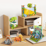 Laden Sie das Bild in den Galerie-Viewer, Fun Desk Series Dinosaur Assembled DIY Building Blocks Set Storage Box Photo Frame
