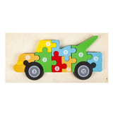 Laden Sie das Bild in den Galerie-Viewer, Montessori Wooden Puzzle for Toddlers Brain Teaser Board Early Education Toys Utility vehicle