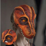 Laden Sie das Bild in den Galerie-Viewer, 3D PU Dinosaur Dragon Mask Halloween Party Props Costumes Decoration