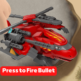 Laden Sie das Bild in den Galerie-Viewer, Transforming Military Dinosaur Tank and Aircraft Fire Bullet Inertial Truck Toy for Kids