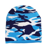 Load image into Gallery viewer, 40-54cm Dinosaur Beanie Knitted Hat Camouflage Warm Winter Hat for Toddler Kids 2-9 Blue