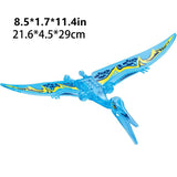 Laden Sie das Bild in den Galerie-Viewer, 12&quot; Dinosaur Jurassic Theme DIY Action Figures Building Blocks Toy Playsets Acrylic Blue Pterosaur