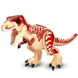 Laden Sie das Bild in den Galerie-Viewer, 12‘’ Dinosaur Jurassic Theme DIY Action Figures Building Blocks Toy Playsets Red T-Rex / 17*28.5cm