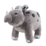 Laden Sie das Bild in den Galerie-Viewer, Name Personalized Dinosaur Family Stuffed Animal Plush Toy Gift for Kids Triceratops