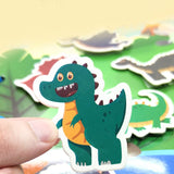 Load image into Gallery viewer, 16 Themes Dinosaur Busy Book for Kids Preschool Educational Montessori Toys