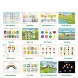 Laden Sie das Bild in den Galerie-Viewer, 16 Themes Dinosaur Busy Book for Kids Preschool Educational Montessori Toys Dinosaur Busy Book