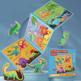 Laden Sie das Bild in den Galerie-Viewer, 40 Pcs Cartoon Dinosaur 3D Magnetic Puzzles Book Preschool Educational Toy