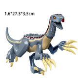 Laden Sie das Bild in den Galerie-Viewer, 12&quot; Dinosaur Jurassic Theme DIY Action Figures Building Blocks Toy Playsets Blue Therinosaurus